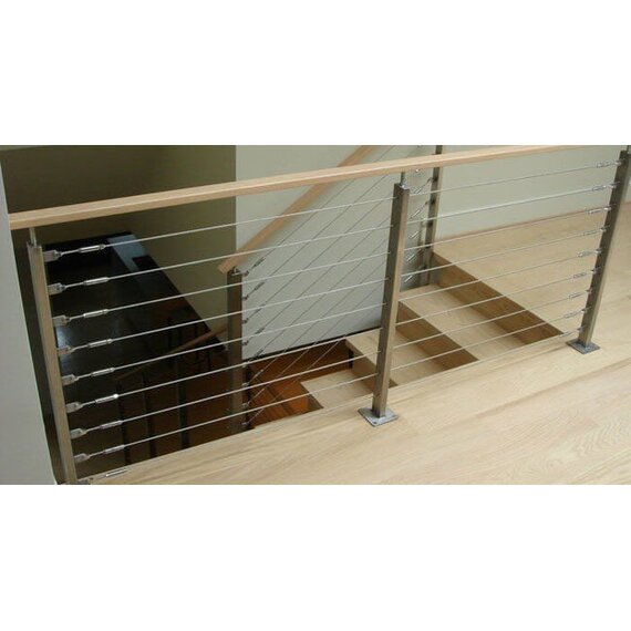 Ограждения из нержавеющей стали с тросами