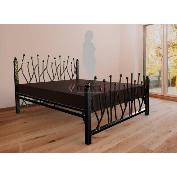 Кровать двуспальная кованая «Виконт»