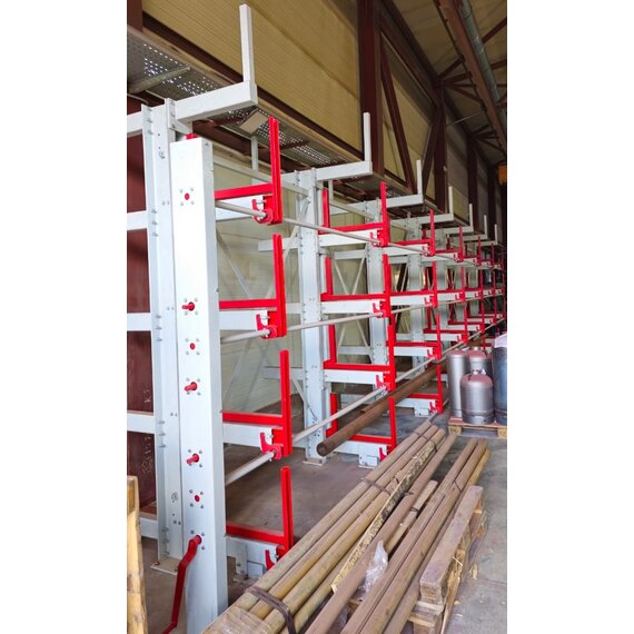 Стеллаж консольный с выдвижными полками СКВП 12м-6/2910-4/1/500