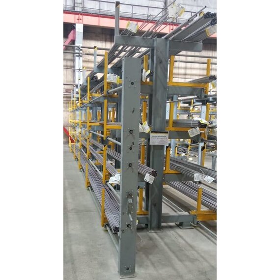 Стеллаж консольный с выдвижными полками СКВП 12м-6/2910-4/500