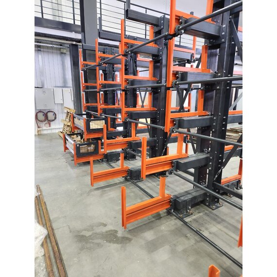 Стеллаж консольный с выдвижными полками СКВП 6м-4/2010-4/600