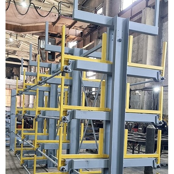 Стеллаж консольный с выдвижными полками СКВП 6м-4/2410-4/600