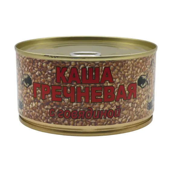Каша гречневая с говядиной ГОСТ 325 гр кор. 1/36
