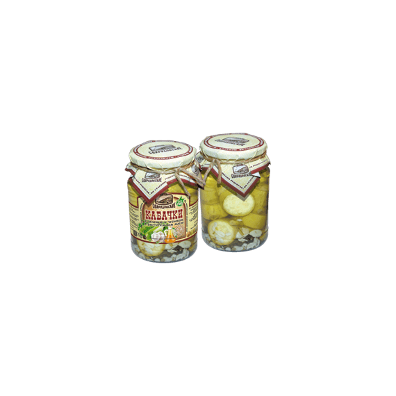 Кабачки маринованные с чесноком и растительным маслом