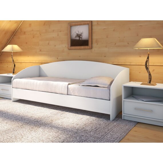 Кровать Этюд-Софа 80х190 см ЛДСП (Белый)