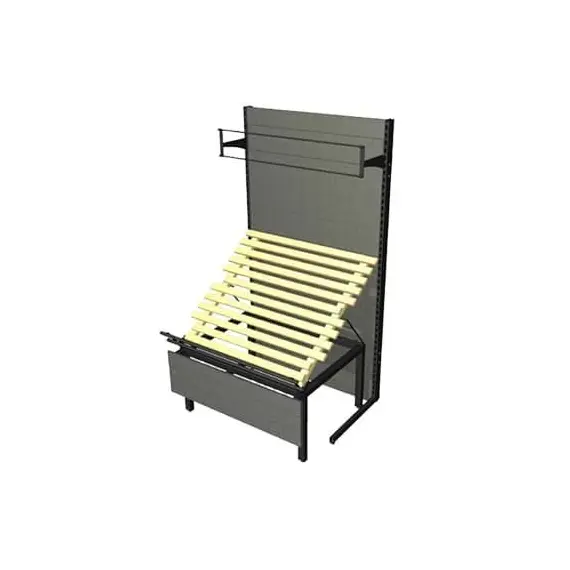 Овощной развал с деревянными рейками