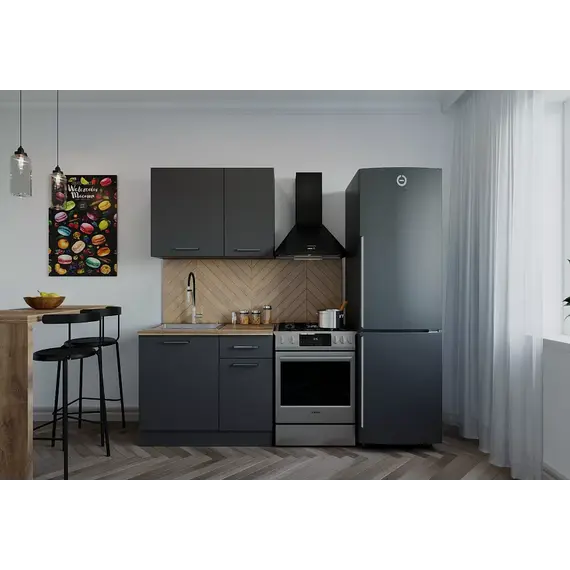 Кухонный гарнитур Aнтрацит 1000мм