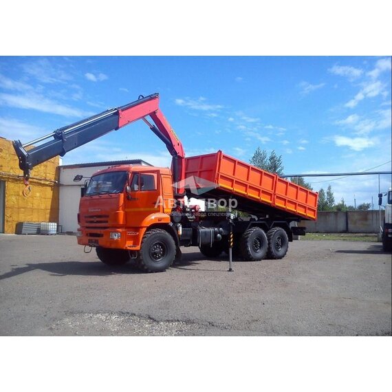 Самосвал КАМАЗ 43118 с КМУ PALFINGER