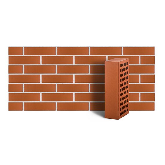 Кирпич лицевой Красный гладкий, 1НФ, ЛСР