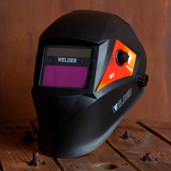 Маска сварочная Ф7 Хамелеон REAL COLOR 93X43 мм, DIN 3/4-8/9-13, 1/1/1/2, Внутр/Внеш. регулировки