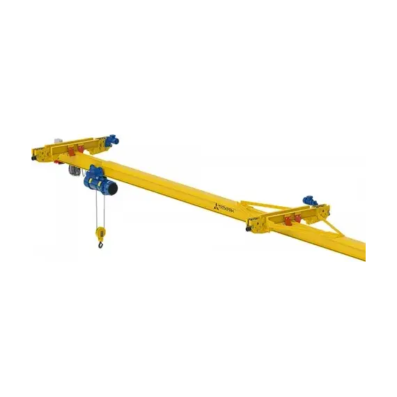 Мостовой кран подвесной двухпролетный однобалочный