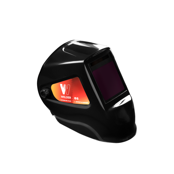 Маска сварочная Ф10 (внеш.) Хамелеон REAL COLOR 100*96 мм, DIN 3/4-8/9-13, 1/1/1/1, Внеш. регулировки 4 датчика