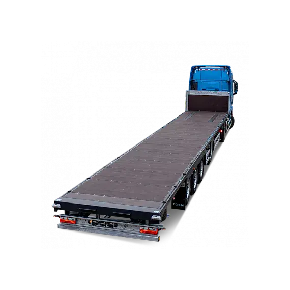 Полуприцеп-платформа 16,52 м с вынесенной осью