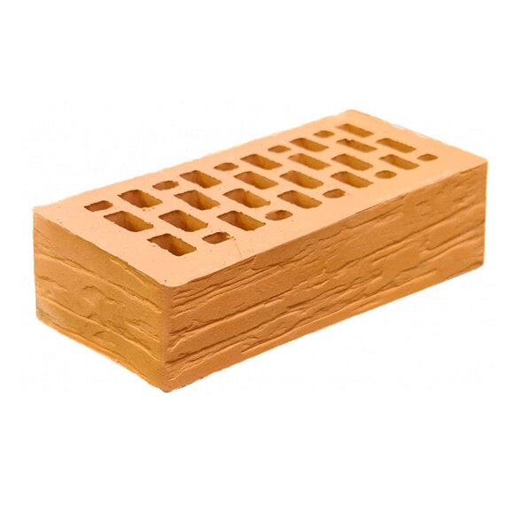 Кирпич лицевой "Соломенный" с поверхностью Кора дуба