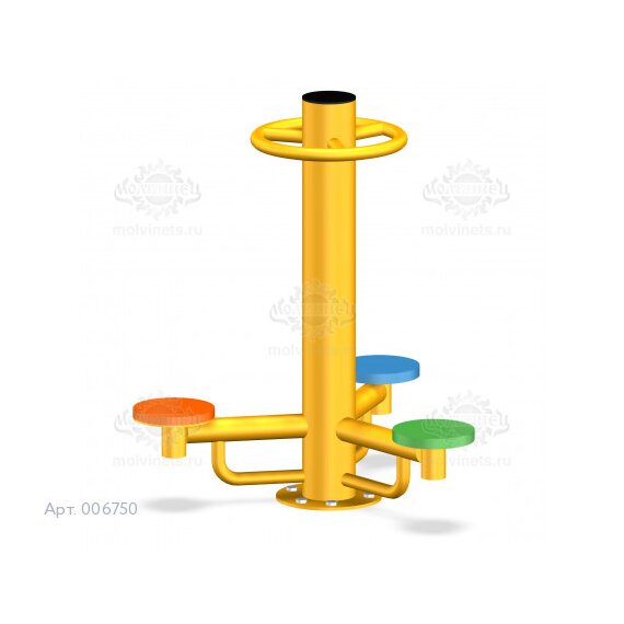 006750 - Тренажер антивандальный детский "Твистер тройной"
