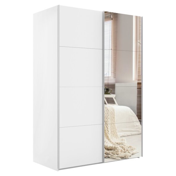 Шкаф-купе Эста 2-х дверный Медиум (4 ЛДСП / 4 Зеркала) в Москве