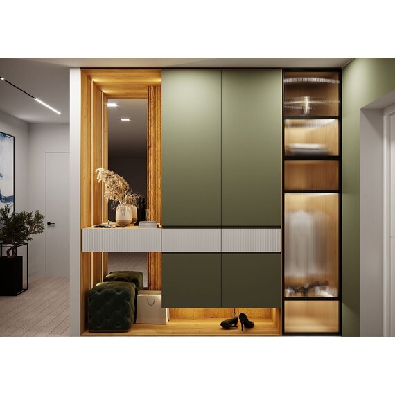 Распашной шкаф в прихожую VERTA & INTU