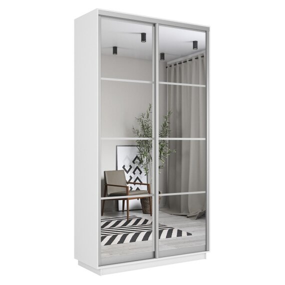Шкаф-купе Лоял 2-х дверный (Зеркало) в Москве