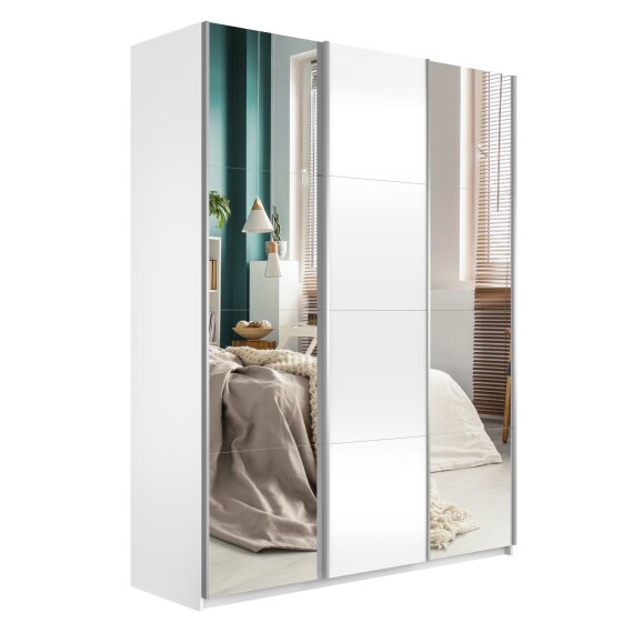 Шкаф-купе Прайм 3-х дверный (Зеркало, ЛДСП) в Москве