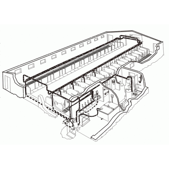 Агрегат доильный с молокопроводом АДМ-8А и АДМН-200 (Россия)