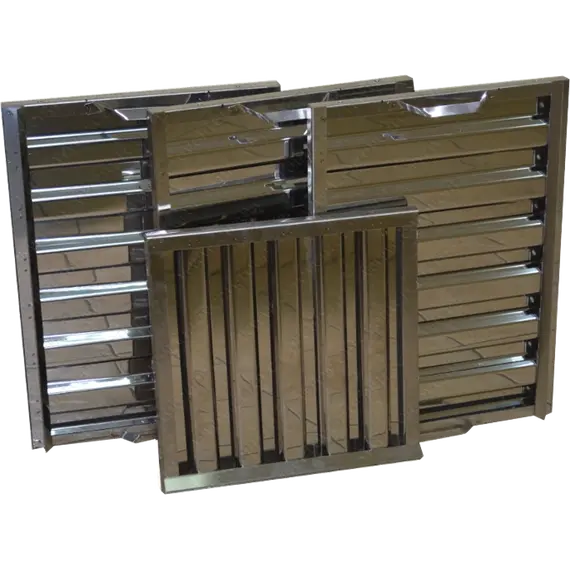 Жироулавливающие лабиринтные фильтры из нержавеющей стали 400*200*20