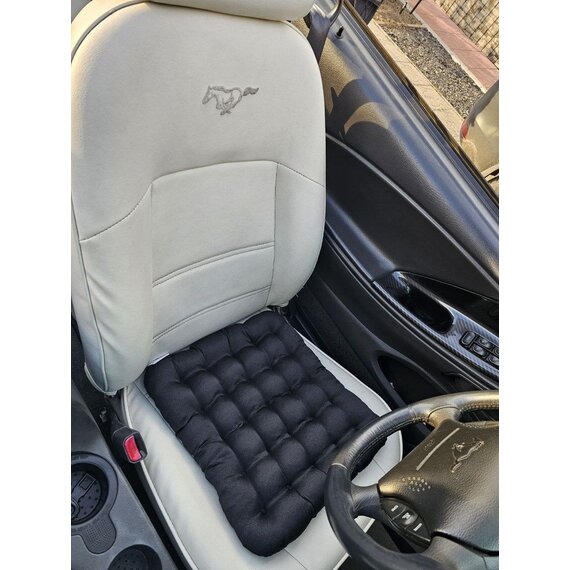Подушка автомобильная на сиденье "АВТО-БИО" черная 40*40