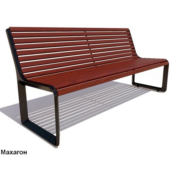 Скамейка чугунная, сосна