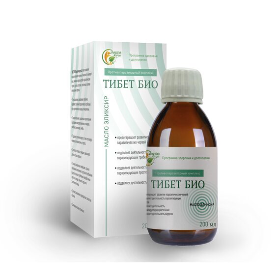 Масло эликсир "ТИБЕТ БИО" (противопаразитарное) 200 мл