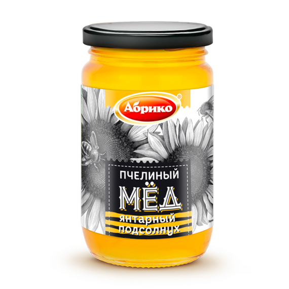 "АБРИКО" МЁД ЯНТАРНЫЙ ПОДСОЛНУХ 500Г