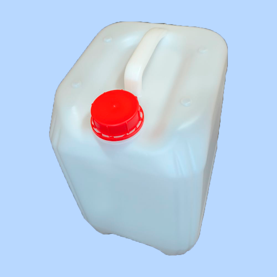 КАНИСТРА С КРЫШКОЙ ШТАБЕЛИРУЕМАЯ ПАЛЛЕТНАЯ (ЕВРОКАНИСТРА) С МЕРНОЙ ПОЛОСОЙ 2-Х РЯДНАЯ