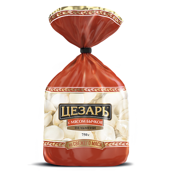 Пельмени «Цезарь» С мясом бычков