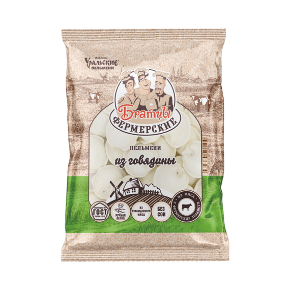 Пельмени «Фермерские» из говядины ГОСТ 700 гр.