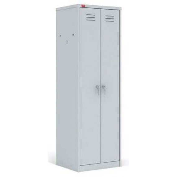 Двухсекционный металлический шкаф для одежды ШРМ-АК