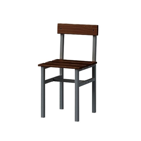 Стул жесткий на металлическом каркасе