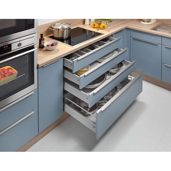 Кухня "Стиль" голубая, угловая