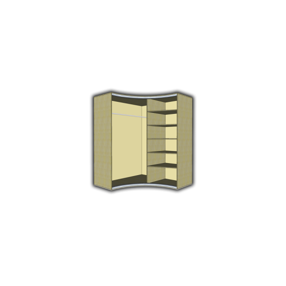 Радиусный шкаф вогнутый