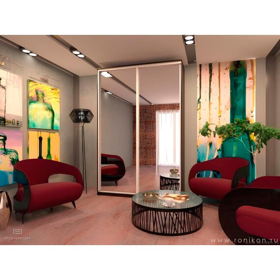 Шкаф-купе Престиж ЭКО 100х240х60 см арт 820