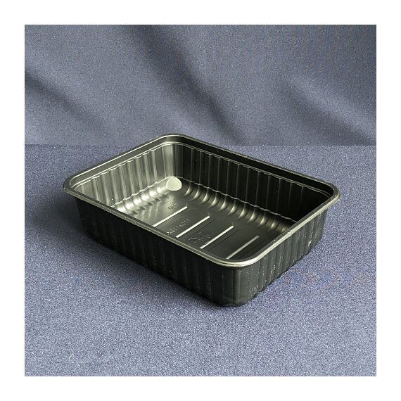 Контейнер прямоуг. ПП Д-Полимер ЧЁРНЫЙ 750мл 50шт 179х132х49мм