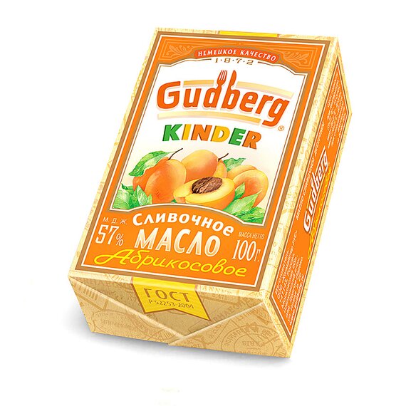 Масло сливочное абрикосовое 57%