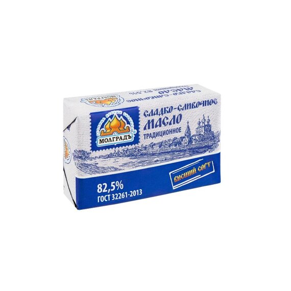 Масло сладкосливочное "Традиционное" 82.5%