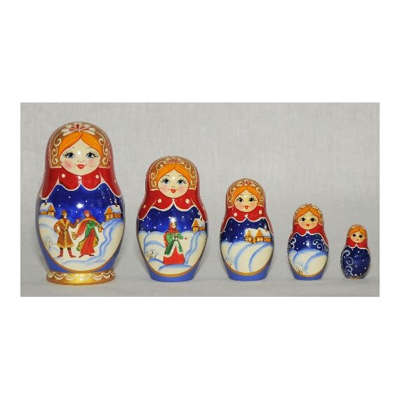 Матрёшка "Зима"
