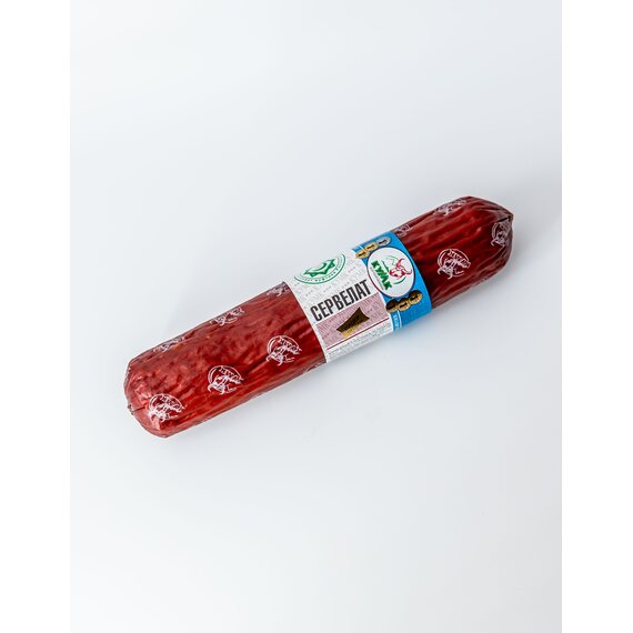 КОЛБАСА ВАРЕНО-КОПЧЕНАЯ СЕРВЕЛАТ ХАЛЯЛЬ