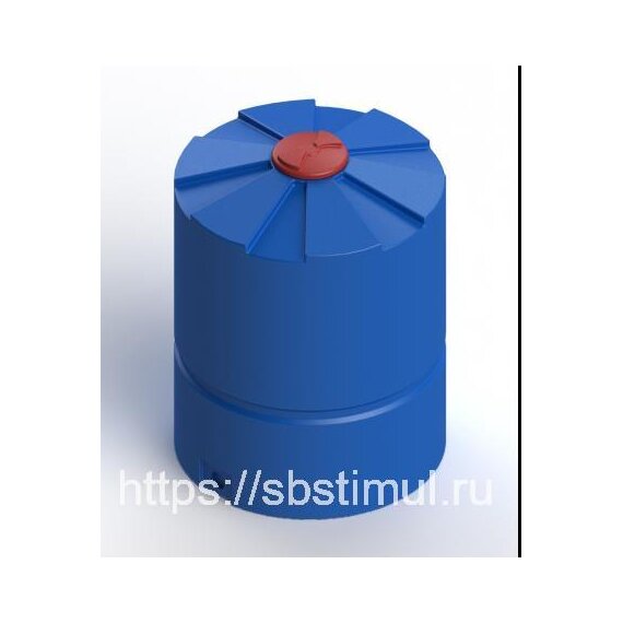 Емкость пластиковая вертикальная цилиндрическая Ц3000