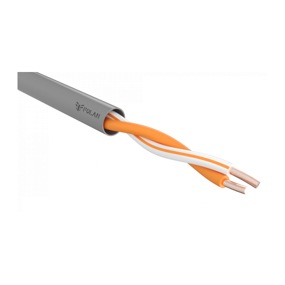 Кабель FOLAN U/UTP CAT5E PVC нг(А)-LS 1х2х0,52