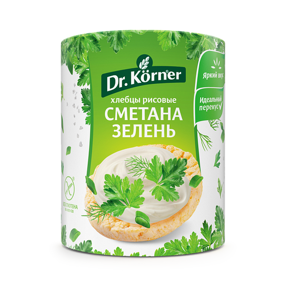 Хлебцы Рисовые со сметаной и зеленью