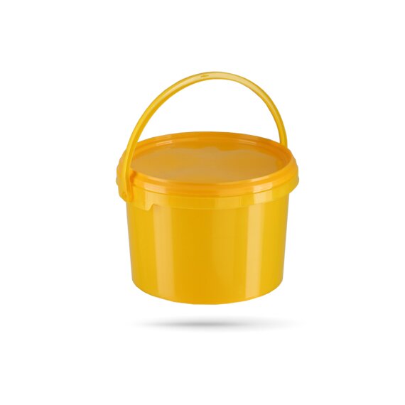 МК-02-контейнер для сбора, хранения, транспортирования и утилизации органических отходов, одноразовый (жёлтый), 3,0 л. (с ручкой)