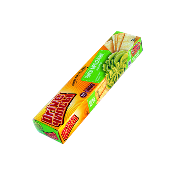DRIVE Чипсы картофельные со вкусом васаби