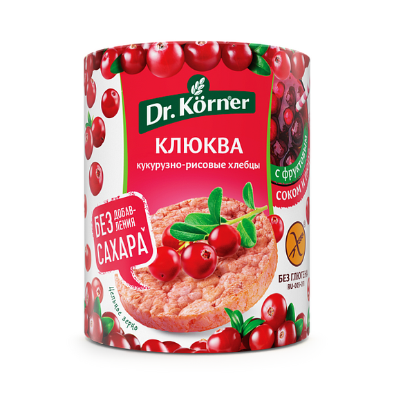 Хлебцы Кукурузно-рисовые с клюквой