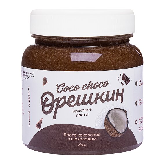 Паста кокосовая "Орешкин" COCO CHOCO с шоколадом