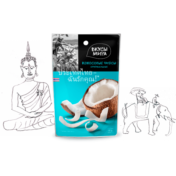 Кокосовые чипсы оригинальные
